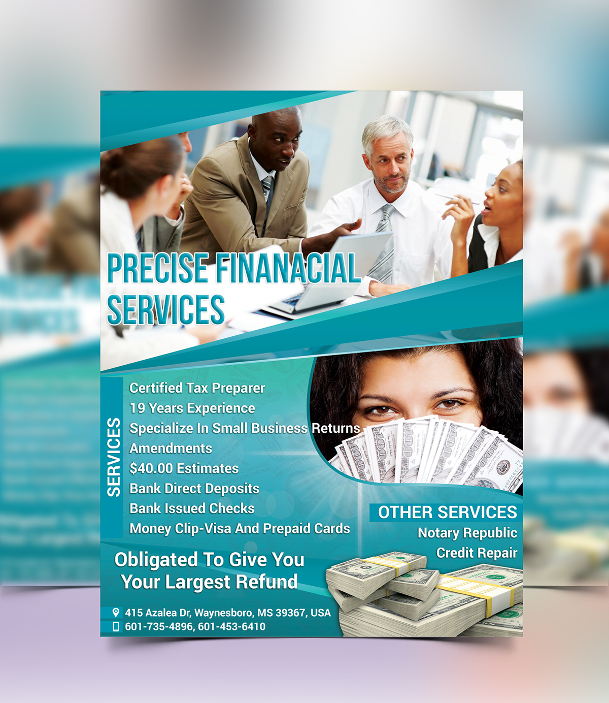 flyer template financial services flyer desing graphic design  ui design UX design Adobe Photoshop