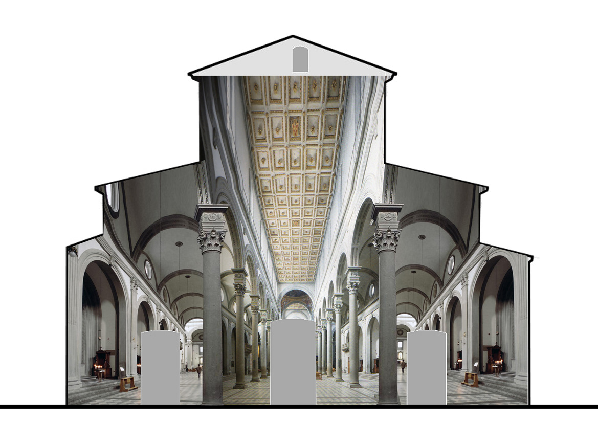 firenze Florence san lorenzo basilica church facade unfinished Michelangelo
