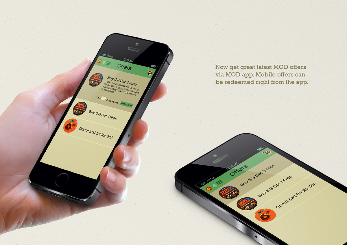 Donuts Mad Over Donuts Food  Mobile Application