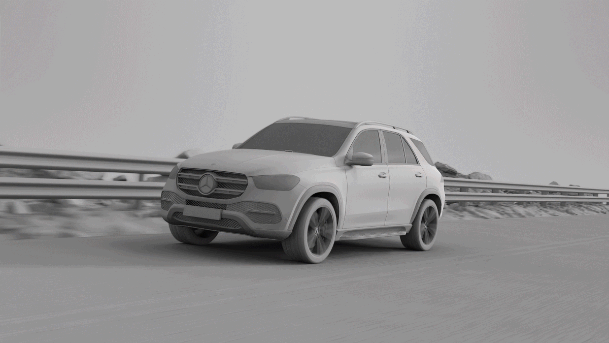 Advertising  automotive   car CGI daimler GLE mercedes Mercedes Benz Post Production retouch