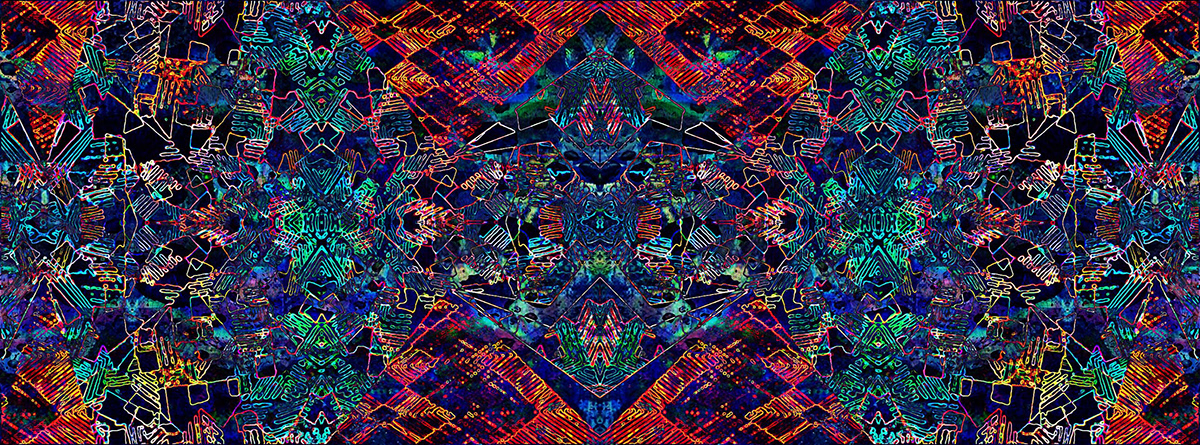 Thevisibleandtheinvisible psy psychedelic art trip pattern kaleidoscope skull firefly city trance trippy digital graphics boom