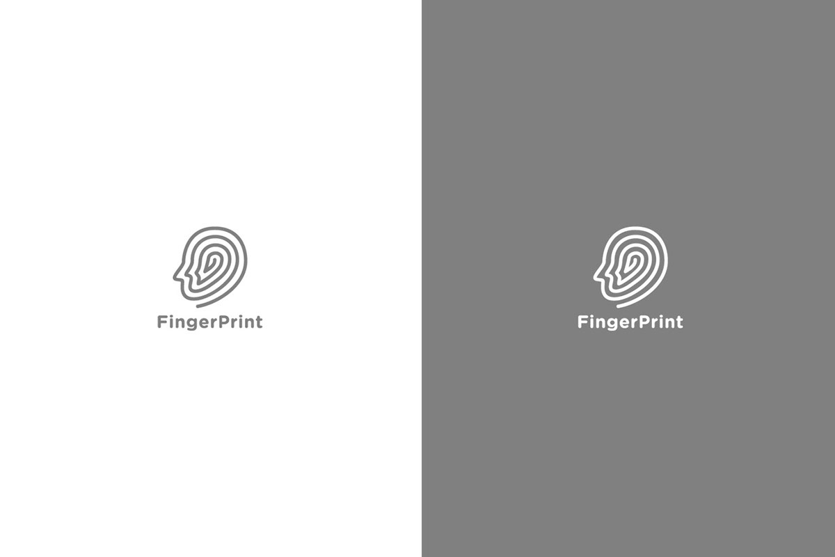 seven Form drink lion fingerprint print electric north hill logodesigner