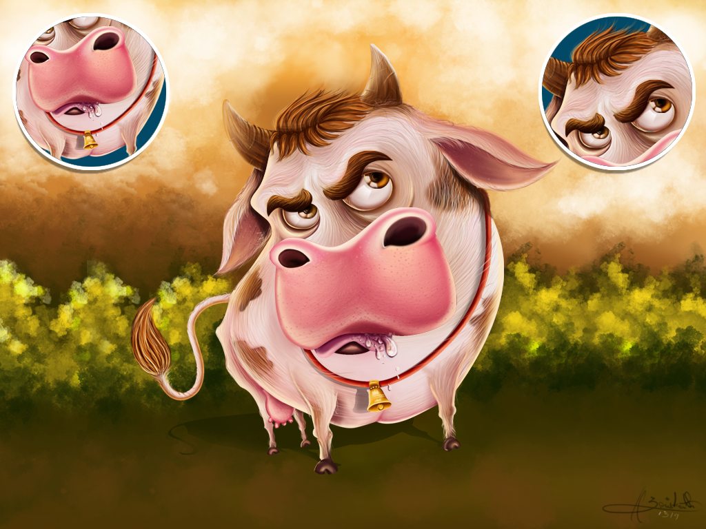 Angry Cow on Behance