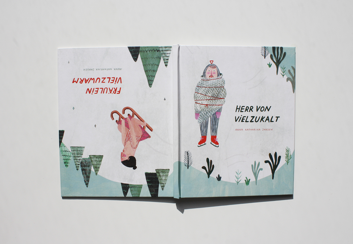 children's book kinderbuch Herr von Vielzukalt Fräulein Vielzuwarm kalt heiss warm frieren freezing Hot cold Liebesgeschichte lovestory
