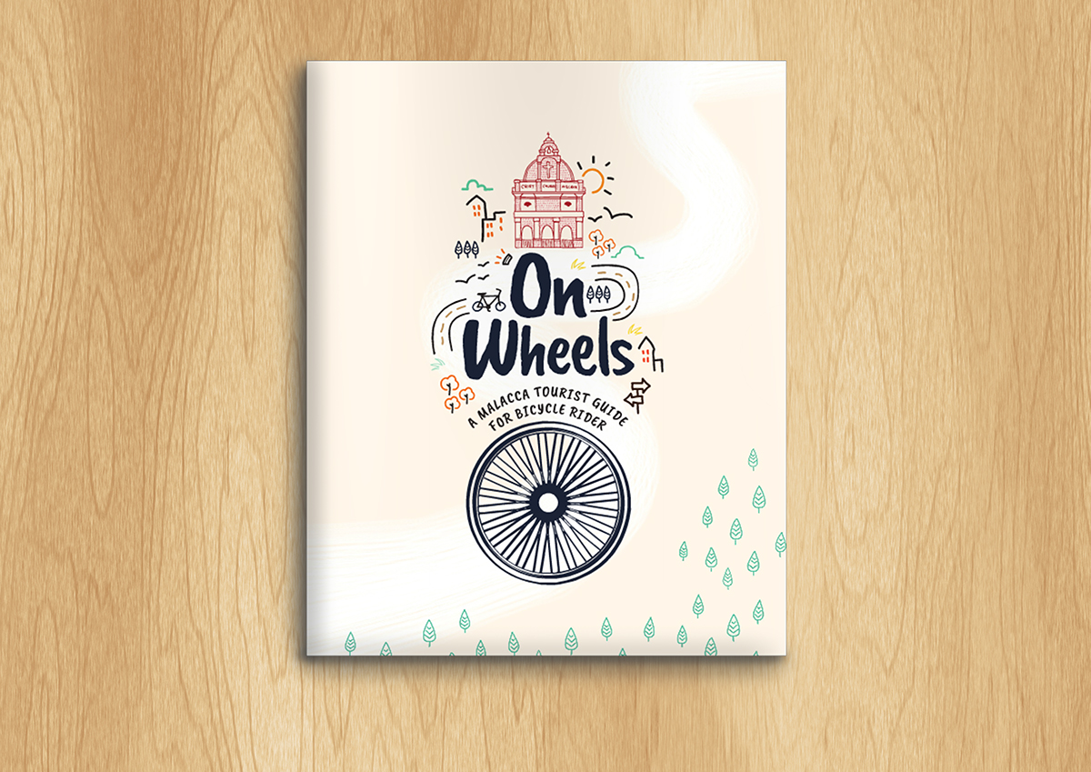 On Wheels publication Travel Booklet travel guide stop motion malacca bicyle graphic malaysia