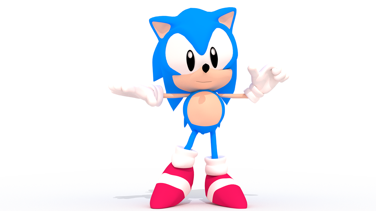 Sonic the Hedgehog sonic blender3d SEGA