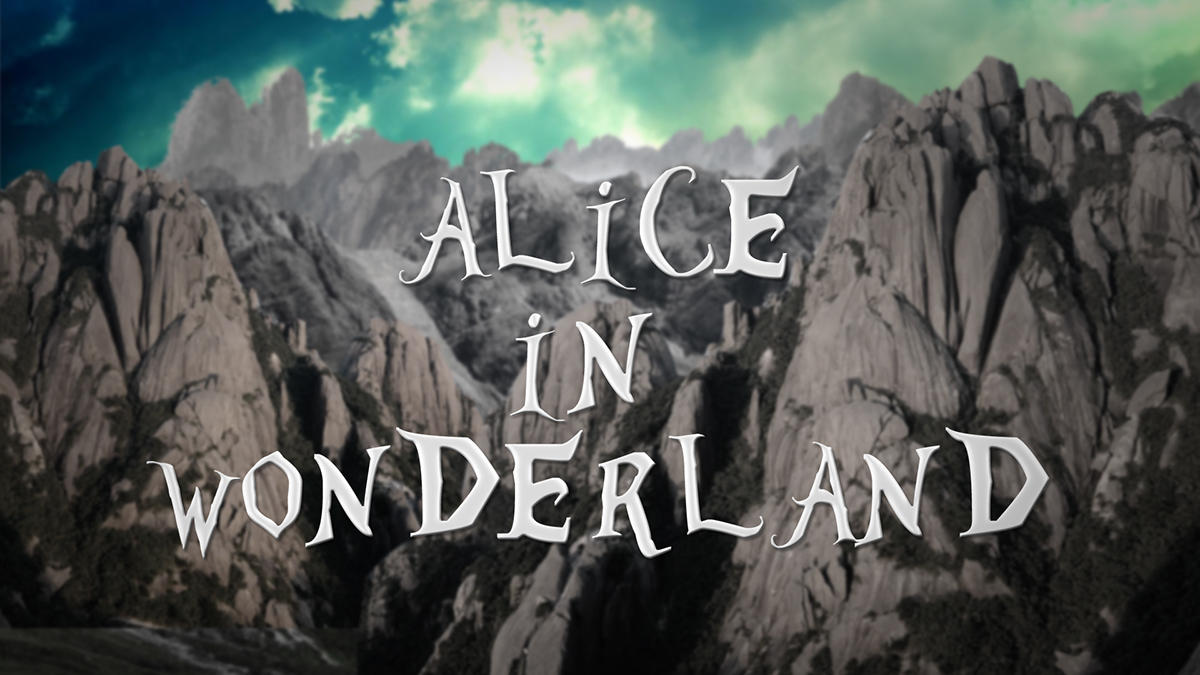 alice in wonderland 3D credits animation  motion graphics 