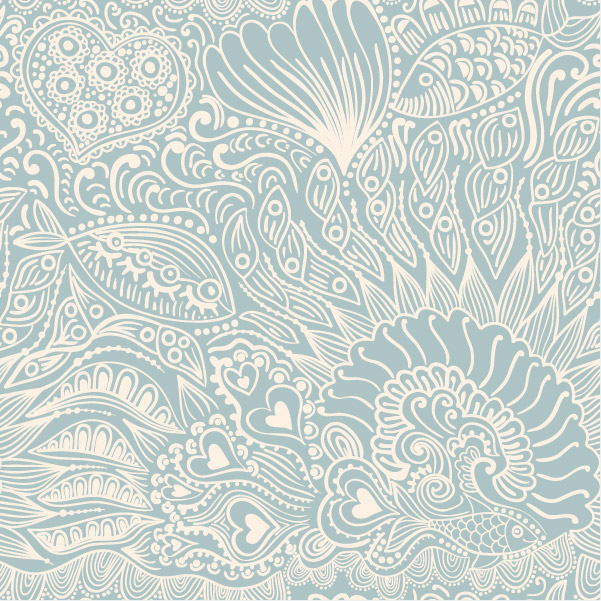 abstract animal art artistic backdrop background blue color crazy creative curtain decoration decorative detail doodle dot element fabric festive fish flower graphic hand Lacy leaf lines Native Nature Ocean ornament ornate paint paisley paper pattern print psychedelic sea seaweed sketch Style texture textured vintage wallpaper White