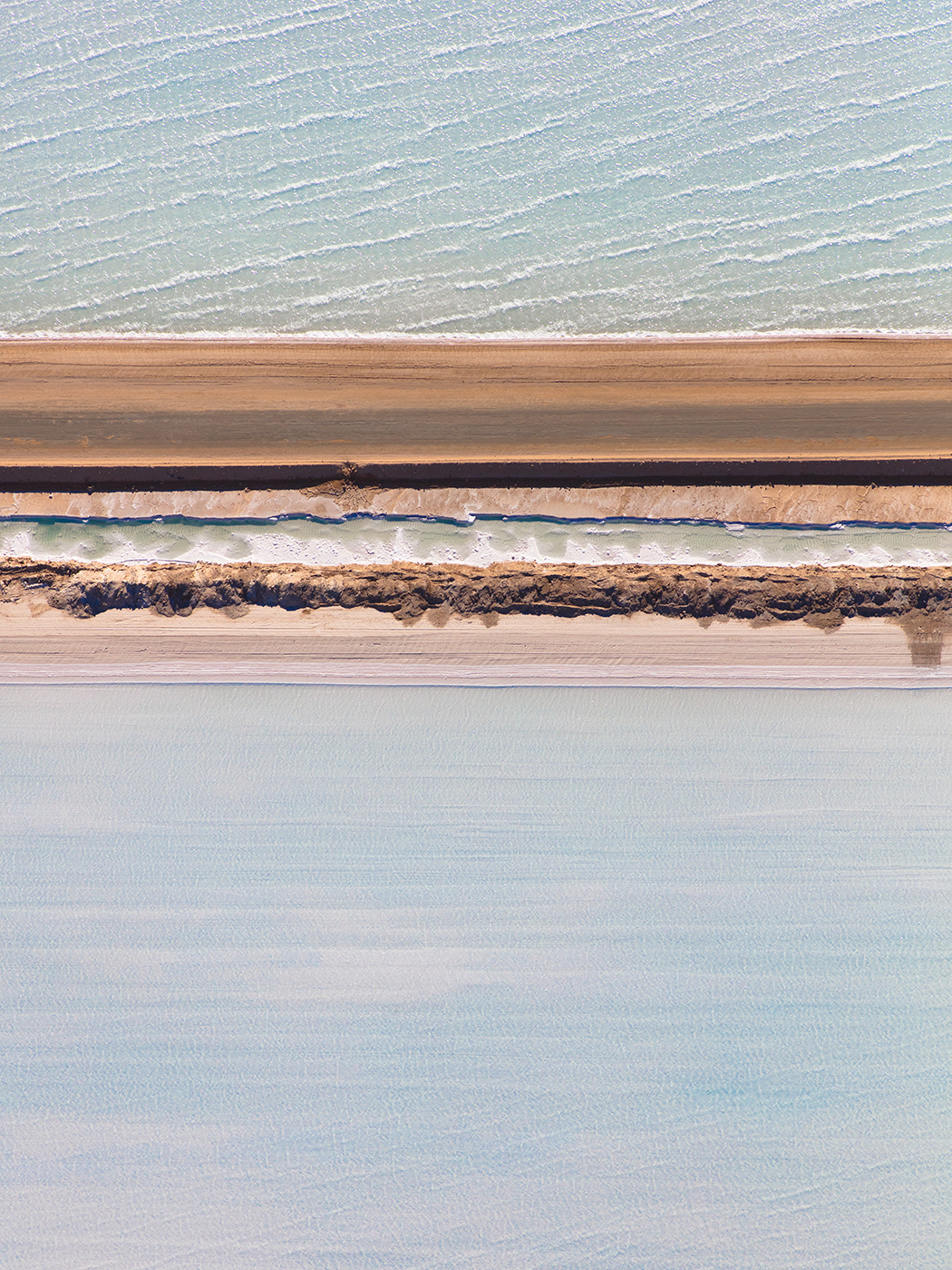 Aerial Australia Salt ponds drone above abstract Landscape plane geometric