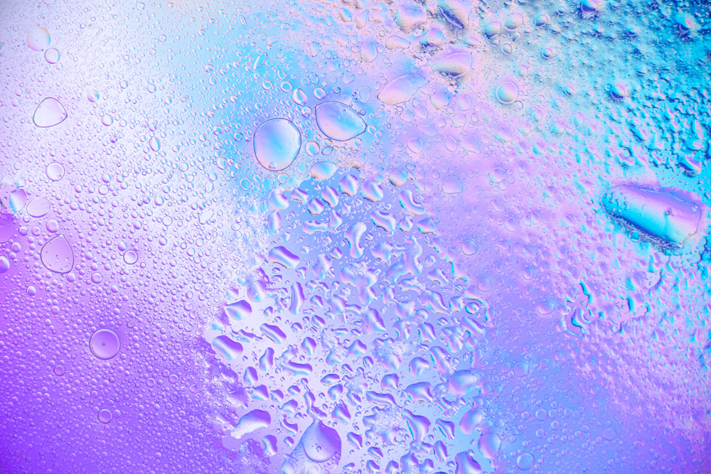 abstract colorful dreamy holographic iridescent Liquid neon pastel texture water
