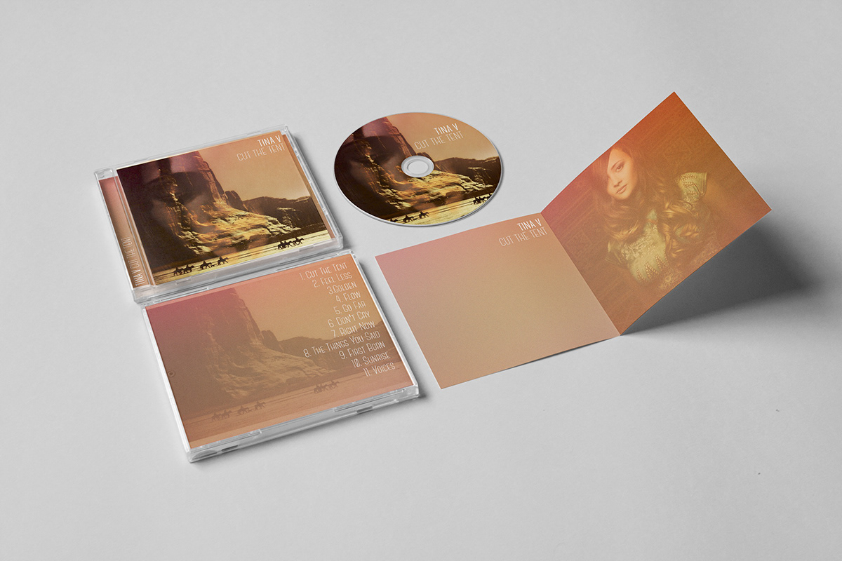 Album artwork tina Native america ep cd digitalcollage photomanipulation collage case