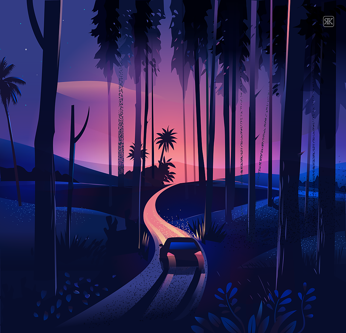 Illustration Series: The Road Trip by Ranganath Krishnamani