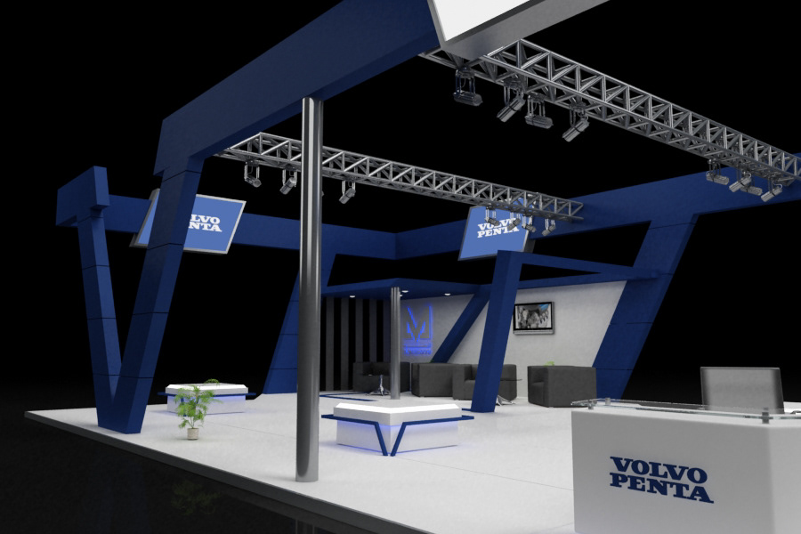 booth Event Kiosk Stand brand Volvo