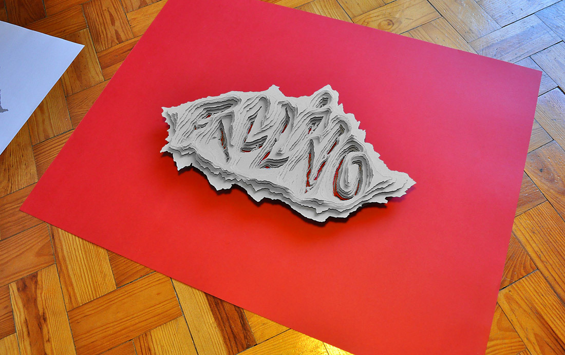 paper papercut hand-made red cut