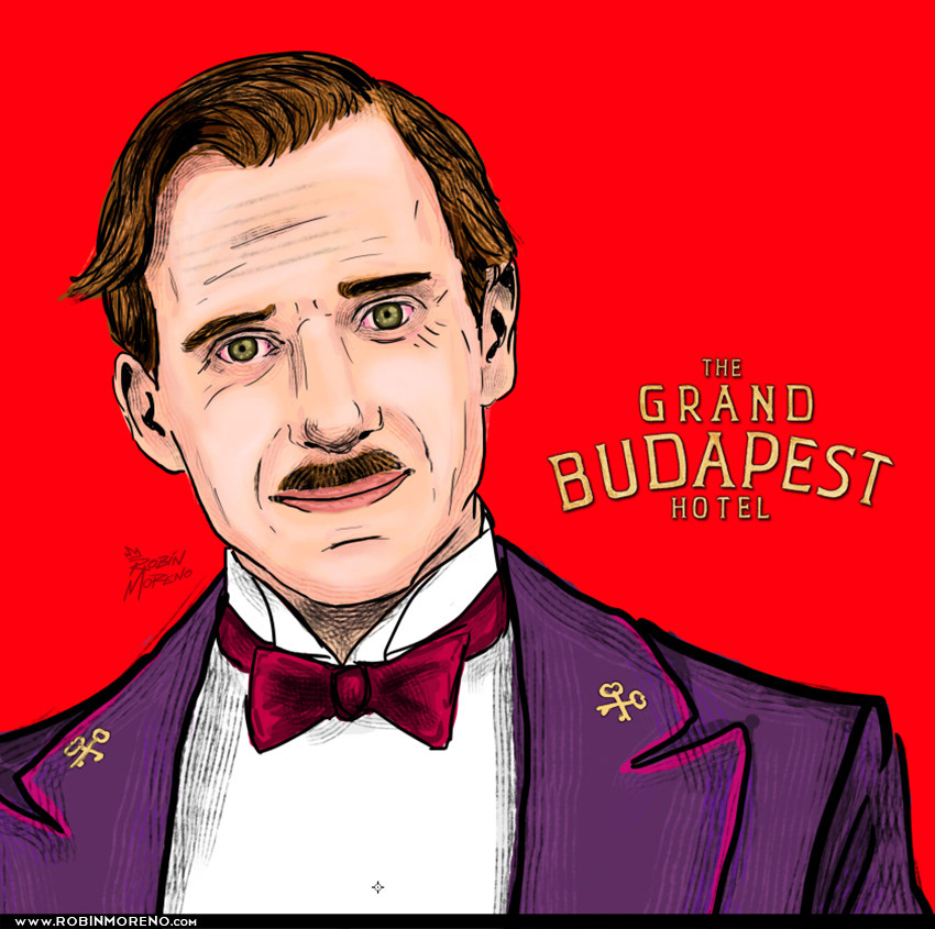 Grand Hotel Budapest budapest hotel wes anderson robin moreno Moreno robin Movies ilustration art