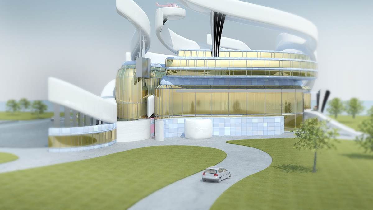 al jazeera new building concept design maged helba Qatar egypt tv idea 3D MAX DIGETAL ART