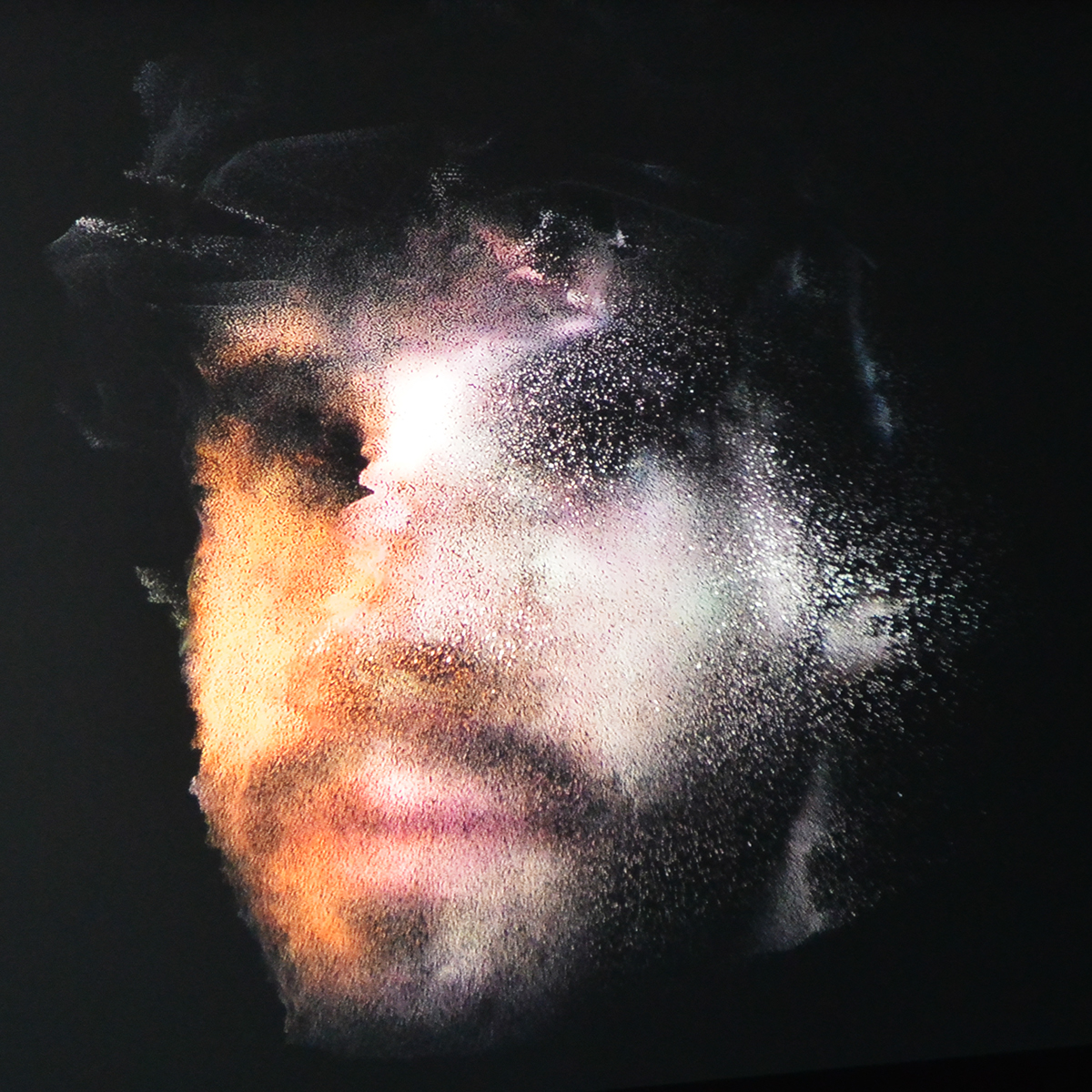 Auto portrait autoportrait photo Picture visage face pixel art cube digital carré