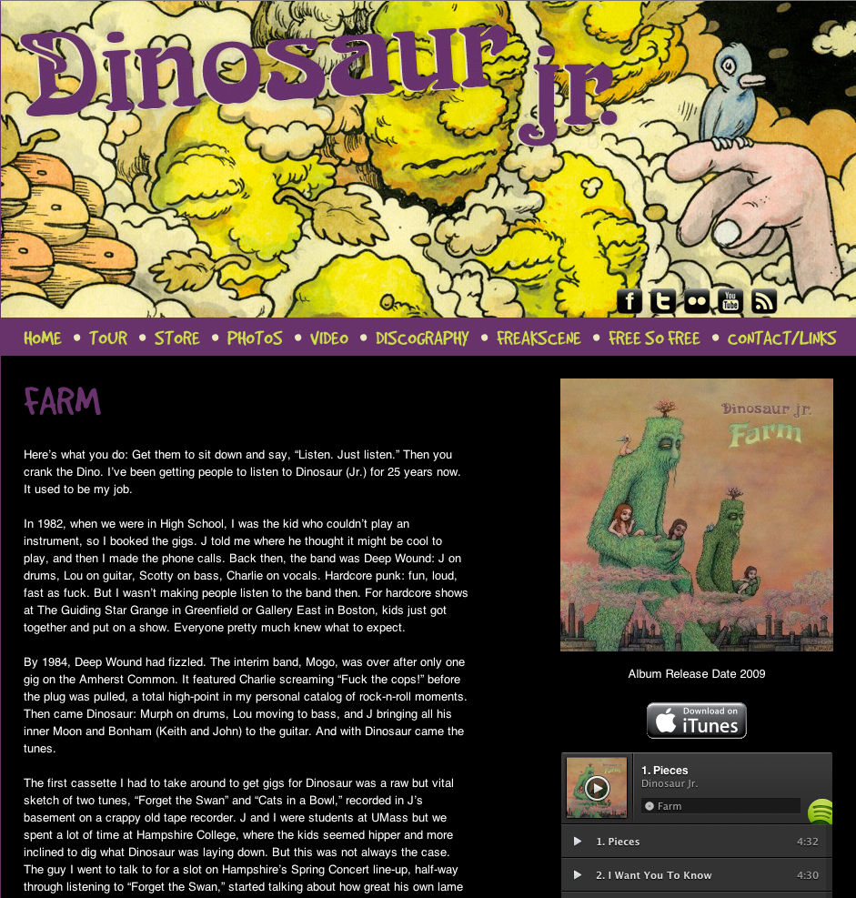dinosaur jr  website  wordpress