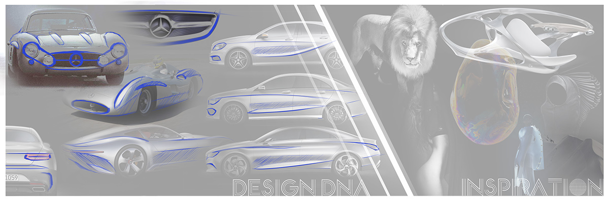 mercedes-benz car design automotive   photoshop sketch concept car suv