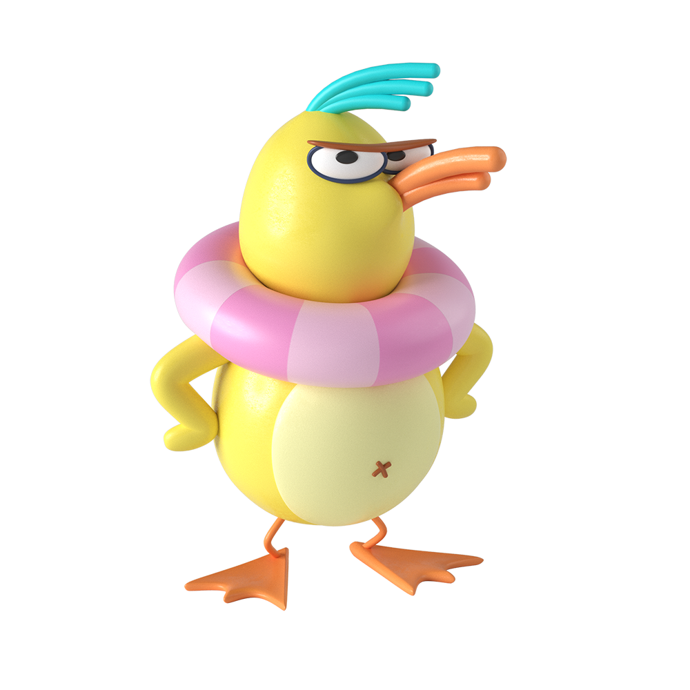animal bird Character design duck Emodji emotion Expression sticker