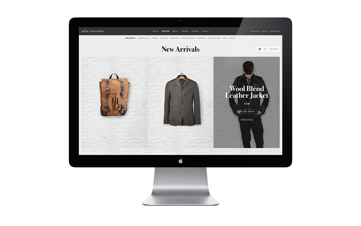Web Design  ux/ui interactive Website Fashion 