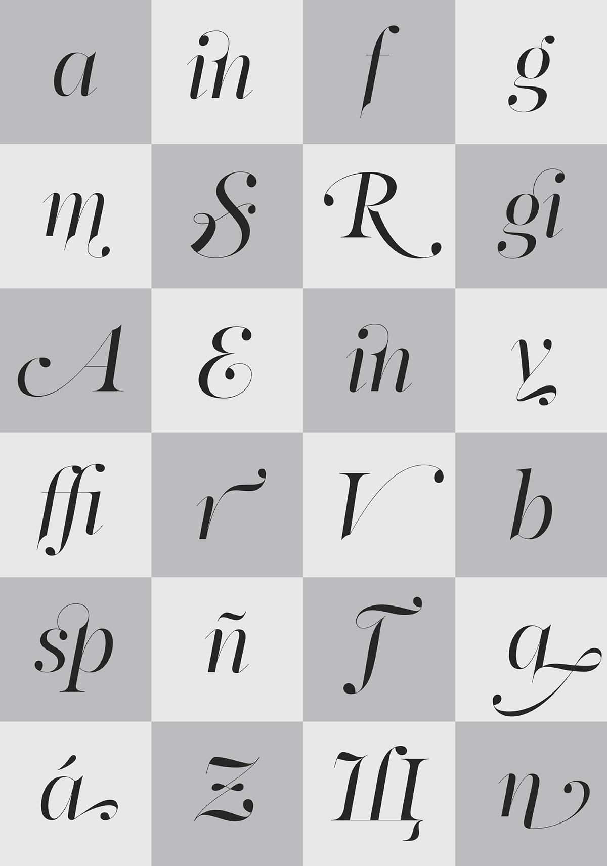 PF Regal Swash Parachute type foundry Typeface Latin greek Cyrillic Greece font specimen fashion editorial