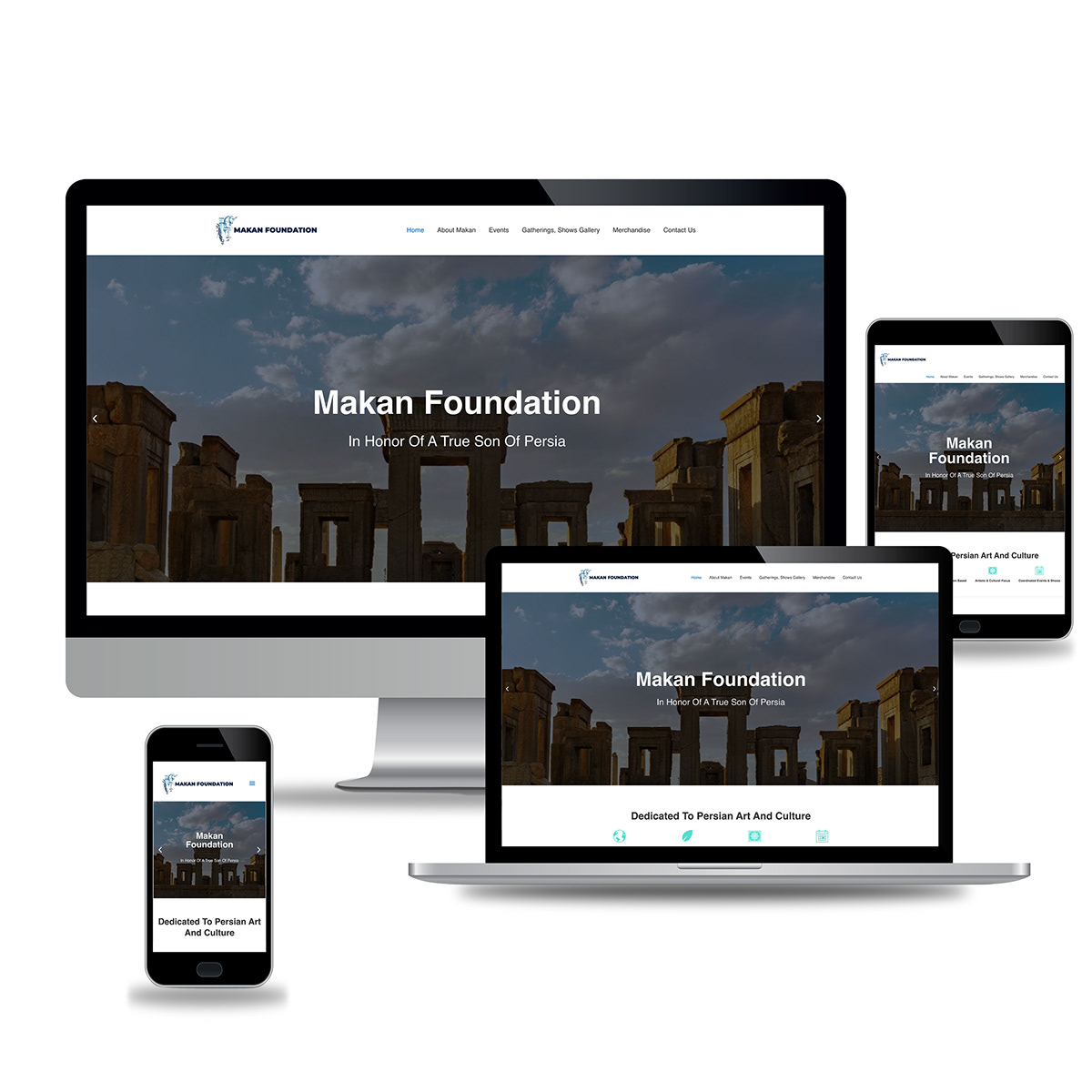 Web design and development for Makan foundation, a non-profit organization
