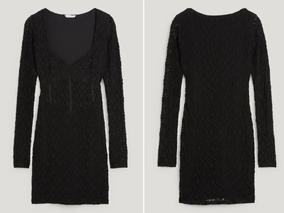 lace black dress Fashion  apperal Clothing Style styling  model woman