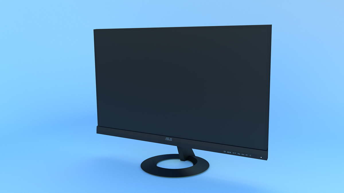 asus VX229H 3D model AH-IPS led monitor Display blender modeling Render rendering cycles engine