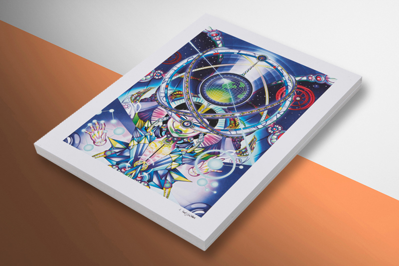 Illustrator BMW future Exhibition  publication book poster science fiction Space  anime