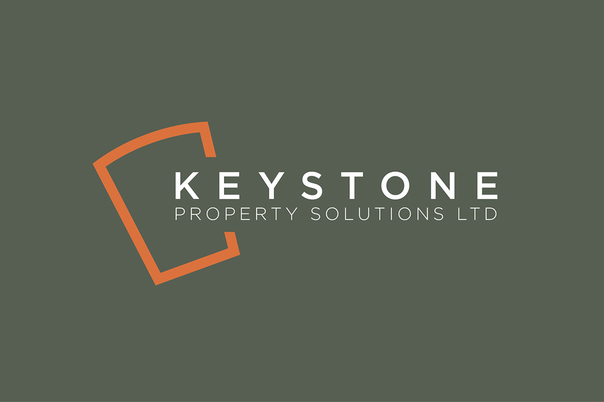 Keystone Property branding logo concept building