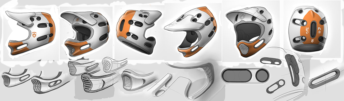 industrial design  product design  sports equipement sports Helmet footwear styling  mountain biking