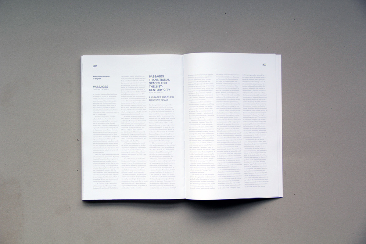 passage monografico revista arquitectura editorial Comunicación visual rm diseño InDesign