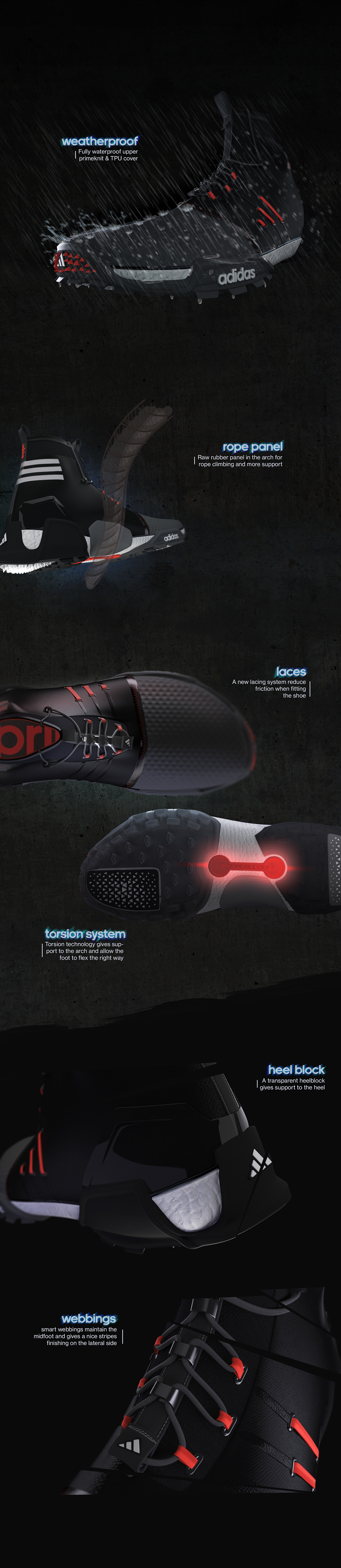 footwear design adidas boost sketch 3D rendering industrial+design digital rendering photoshop