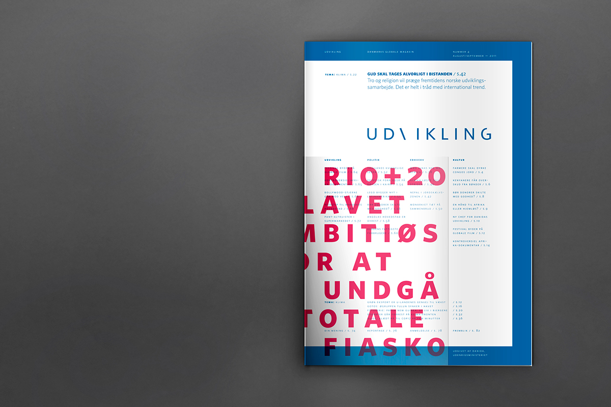 magazine editorial Scandinavian denmark student print cover spread danish udvikling