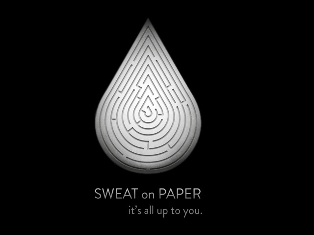 sweat on paper teaser logo