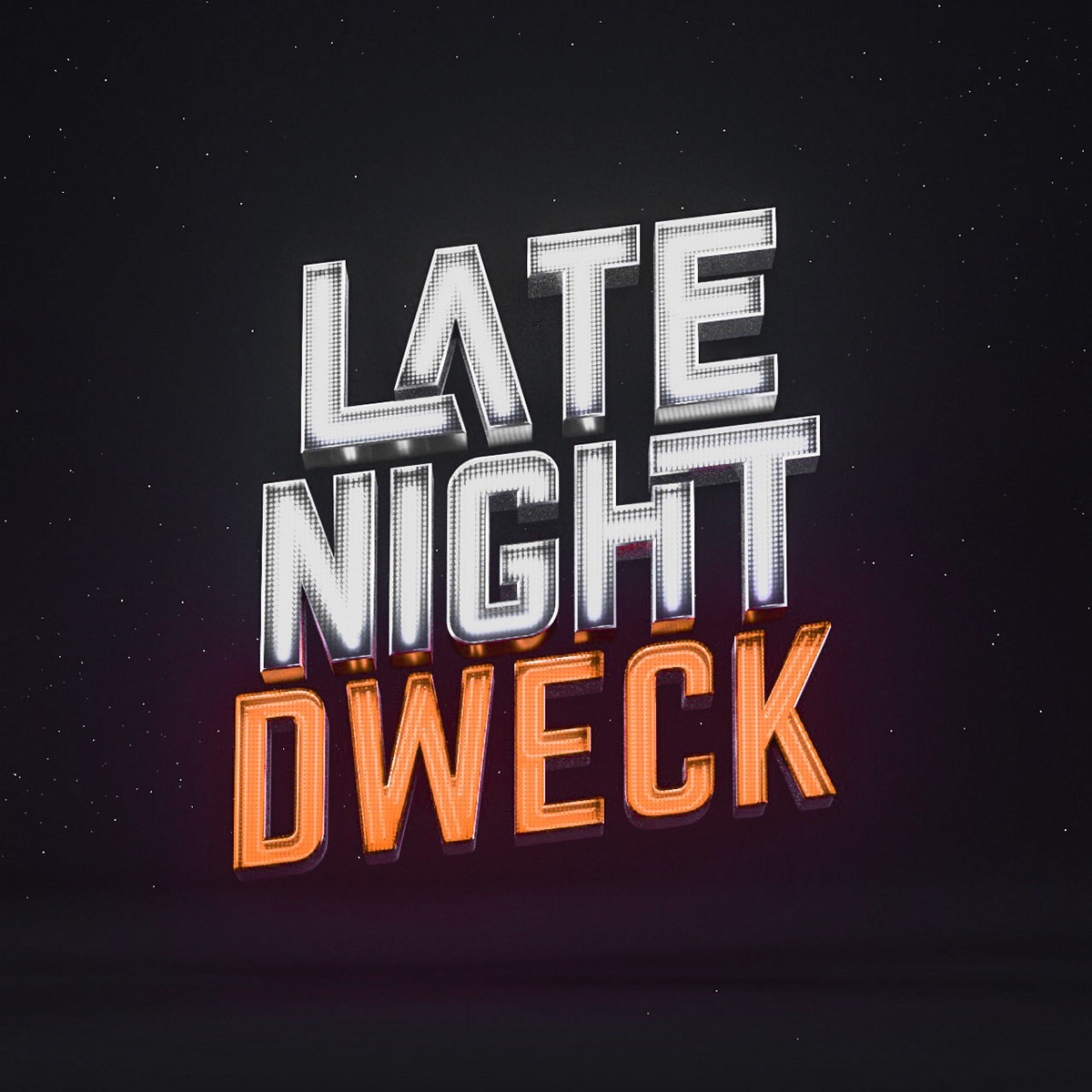 late night Comedy show branding  talk show 3D octane
