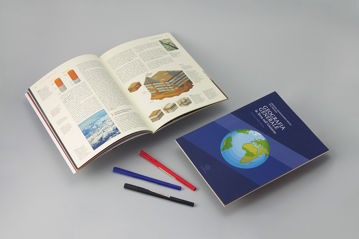 school book editorial grid series collana Liceo  scienza science highschool Collection info infographic infodesign