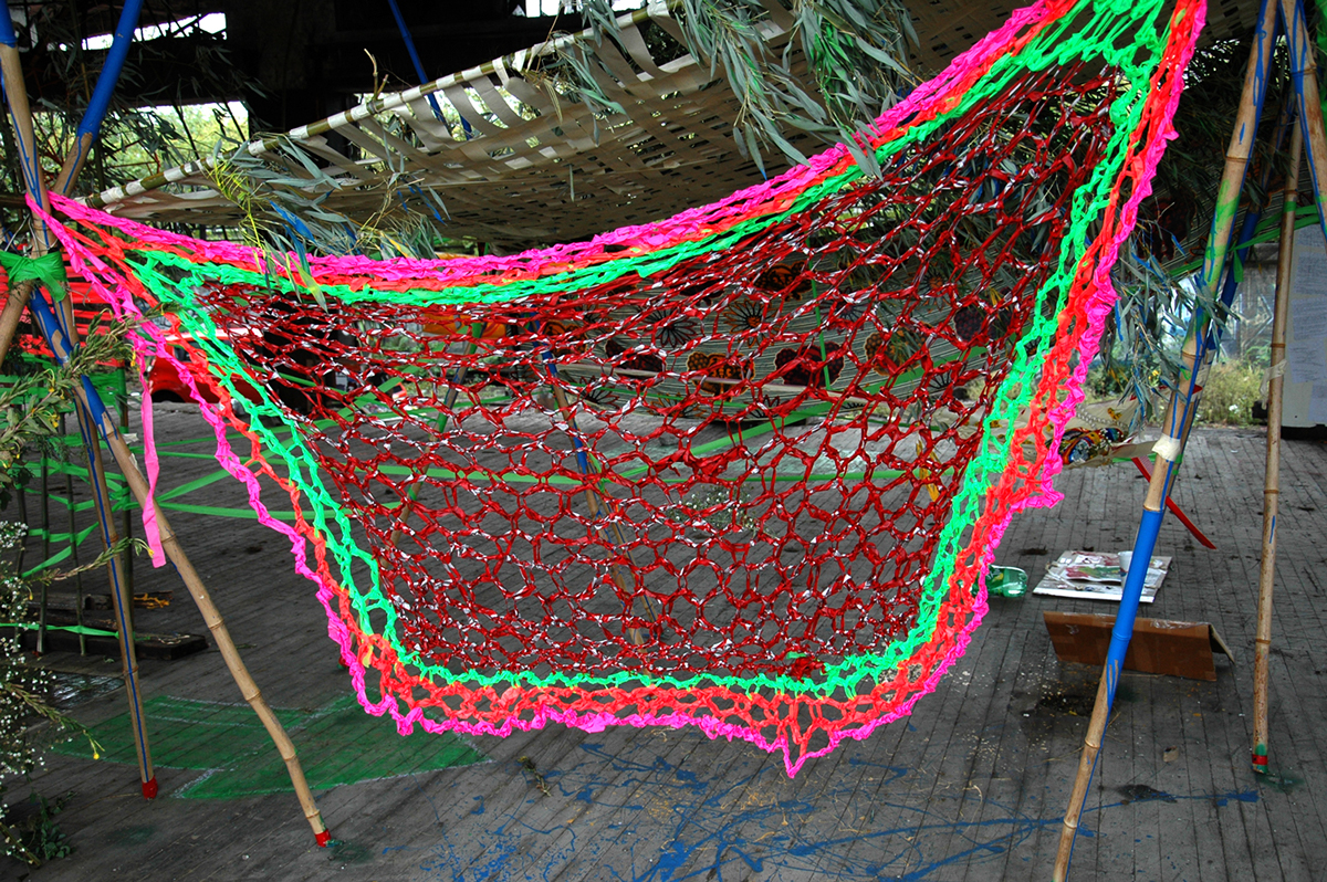 artica installation crochet fiber arts