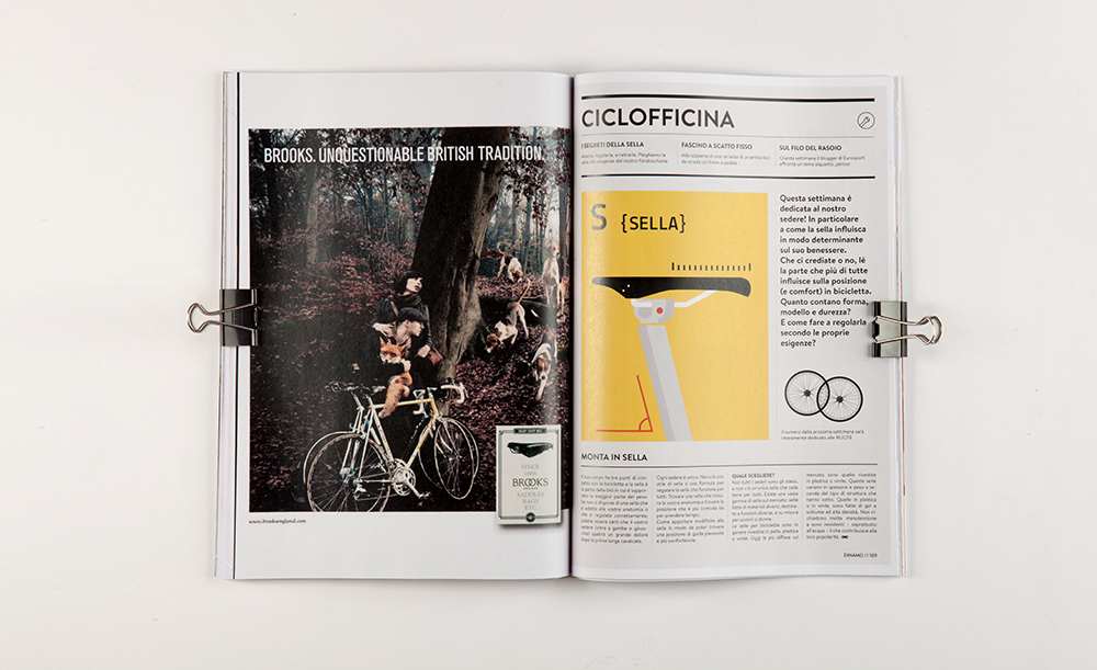 magazine editorial Bike Cycling Icon DNA Layout