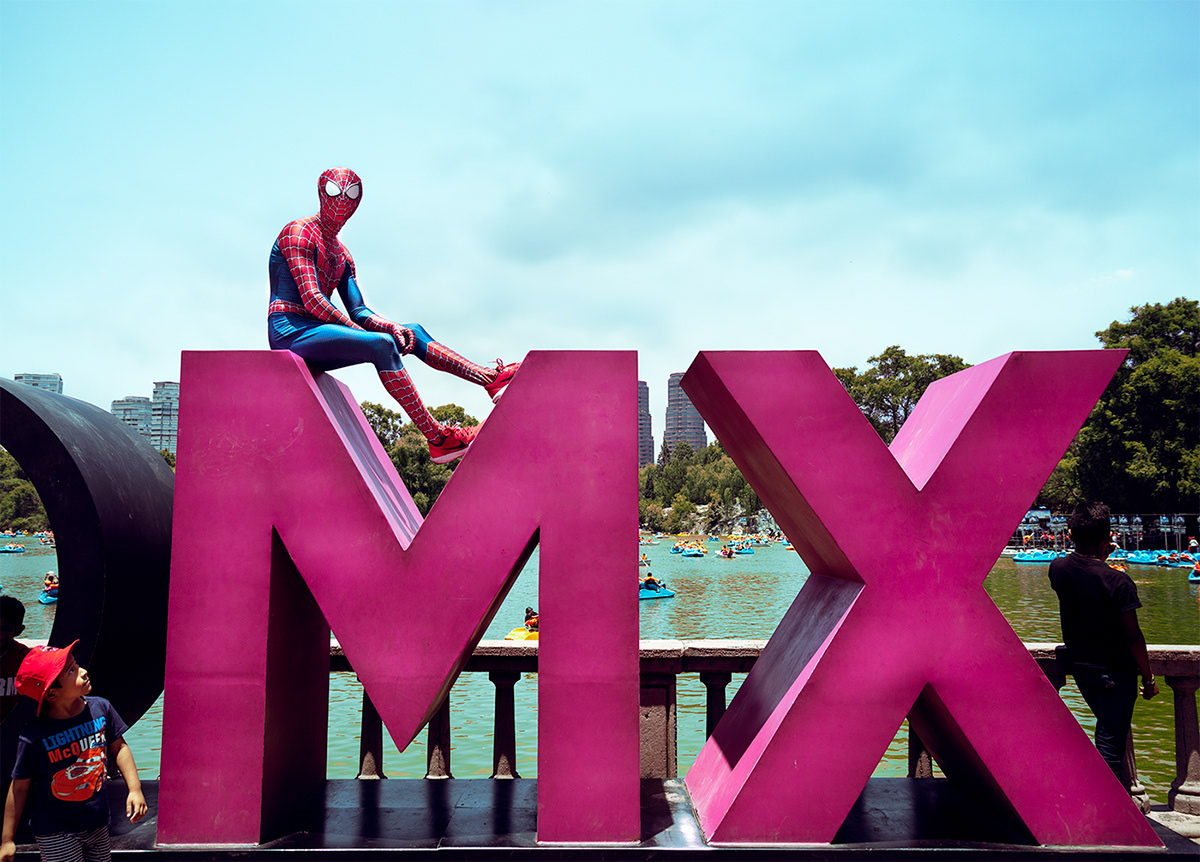 spiderman CDMX mexico city portrait Travel retrato viaje chapultepec mariachi