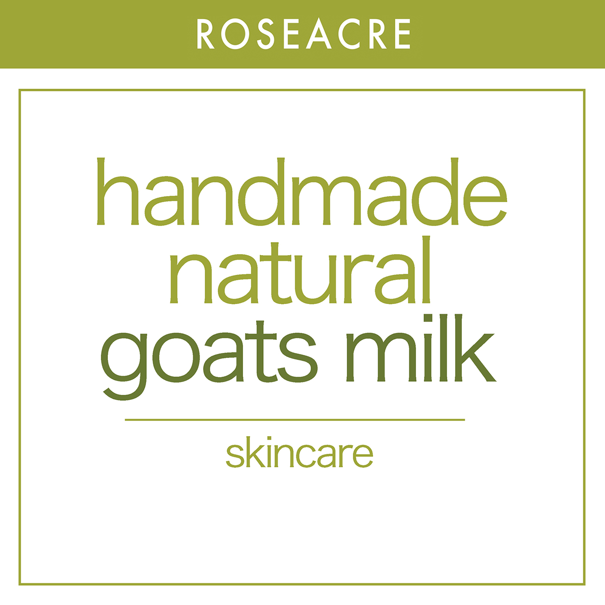 Roseacre soap goat milk package