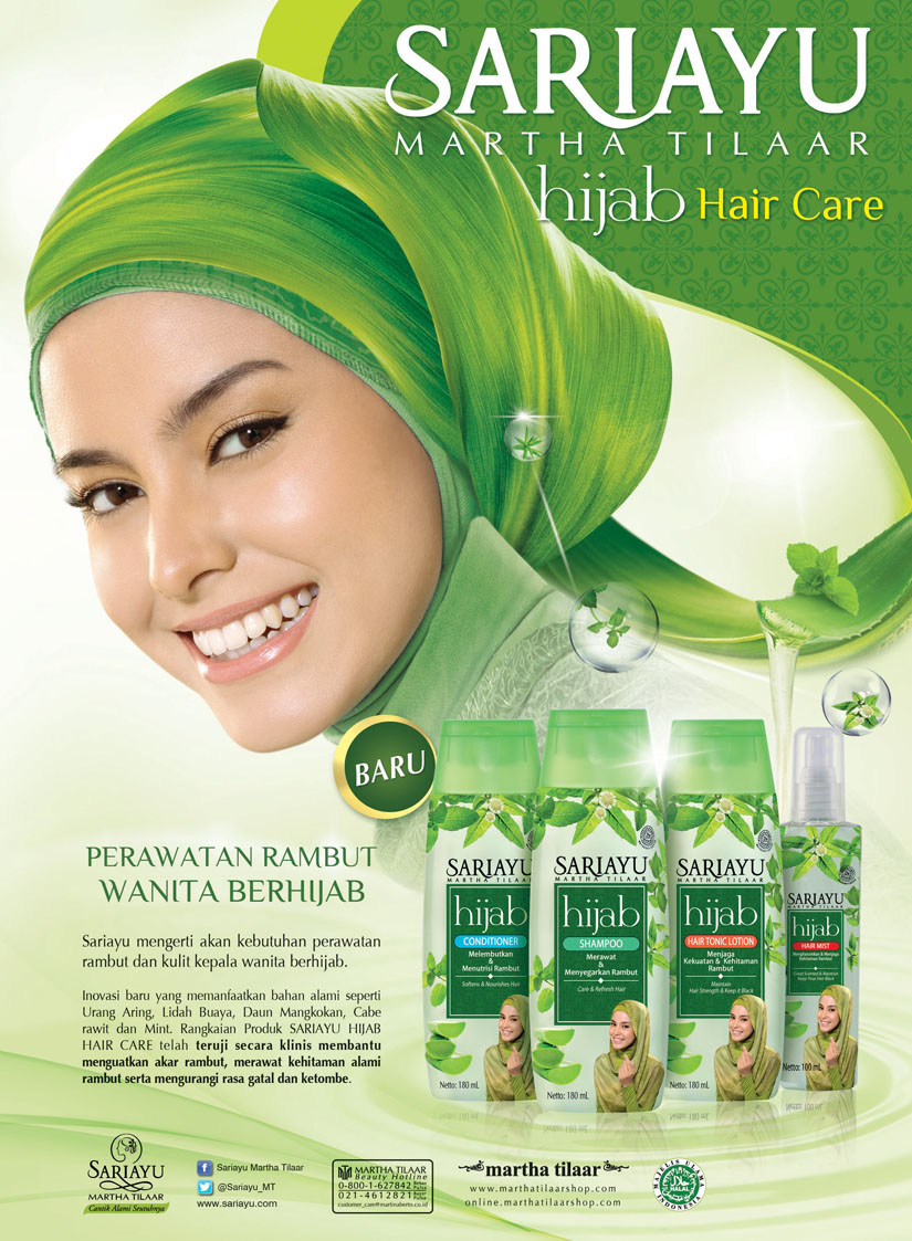 Sariayu Martha Tilaar Sariayu Hijab Hair Care Series muslim hijab women Rifky Pramana Hady creative style leaf natural