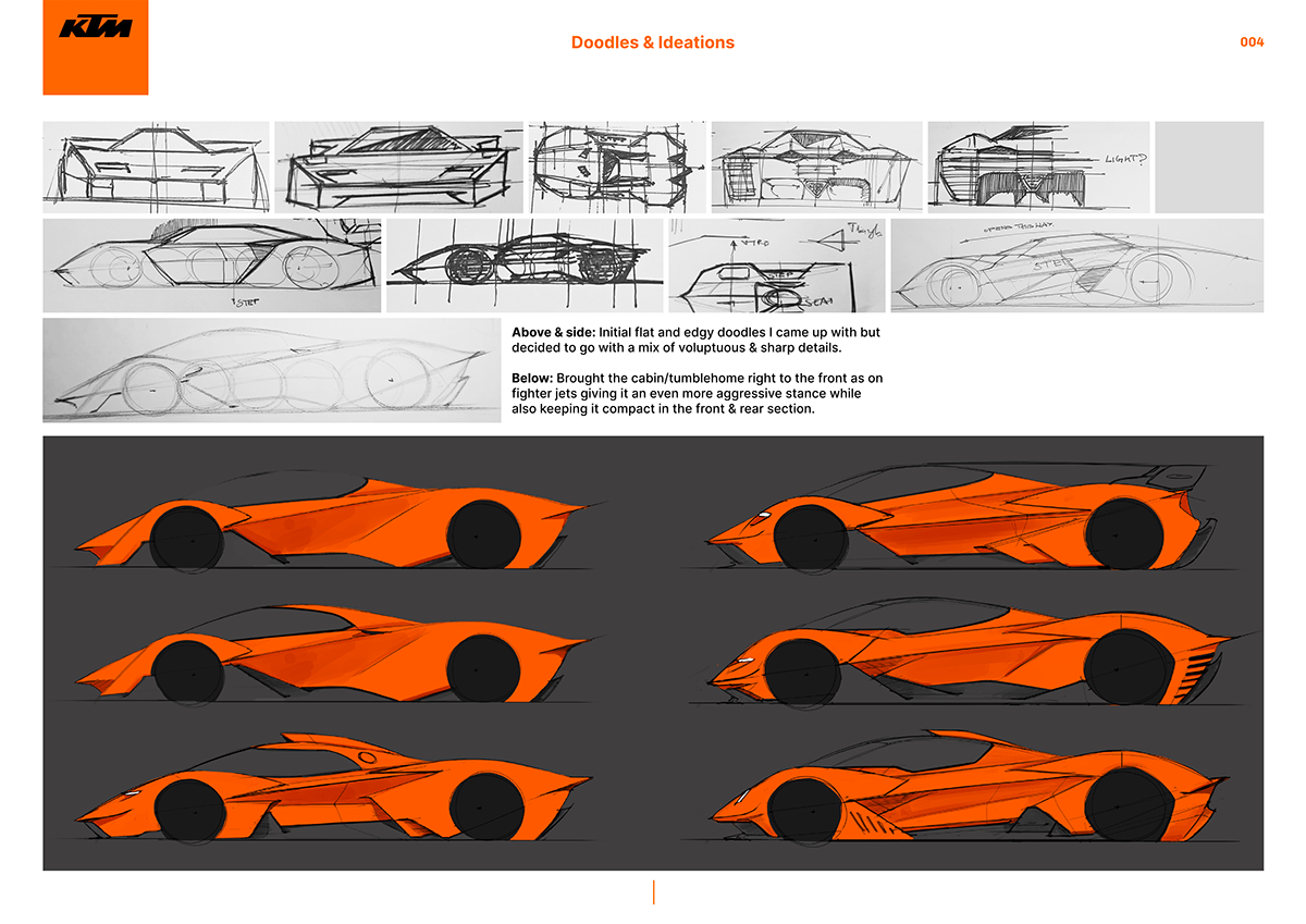 KTM automotive   Transportation Design car design photoshop Figma sketch concept