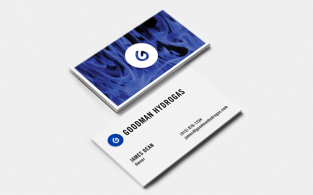 brand identity logo blue company Stationery business card