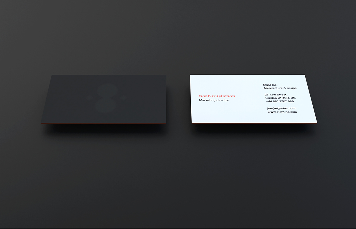 eight inc Eight identity logo brand cards usa denis lelic slovenia design graphic