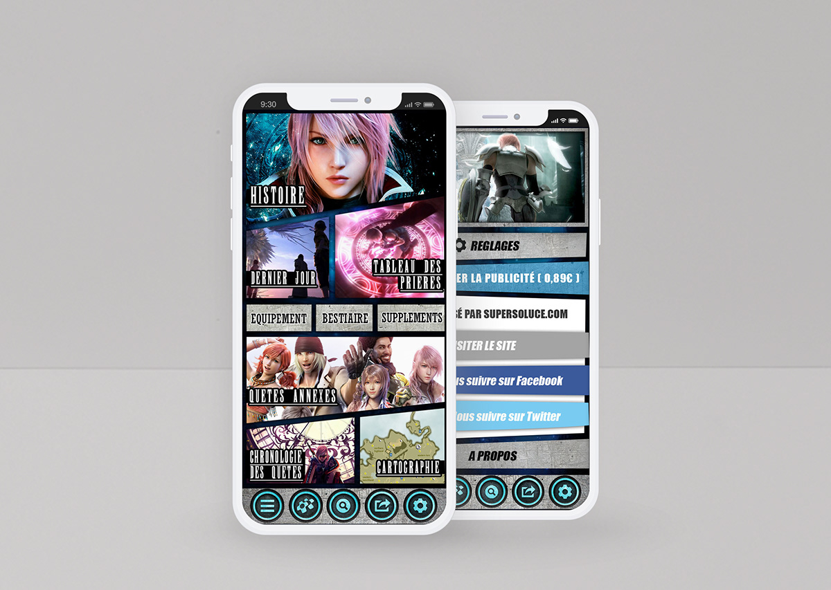 jeux vidéo solutions app application Gaming watchdog GTAv ui design ios android