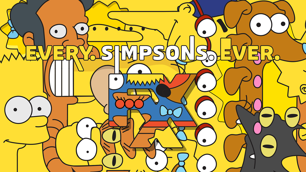 the simpsons fx simpsons Bart Simpson homer simpson 2D 3D flat vector art design cel Cel Animation