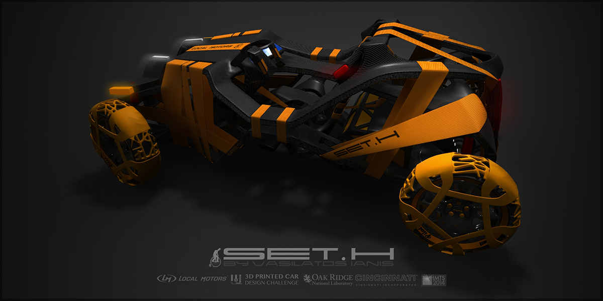 SET.H 3D 3D Printed car
