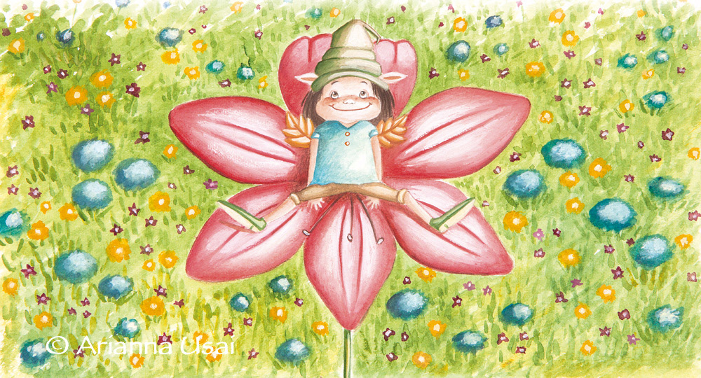kingdom king Princess elf Flowers book children
